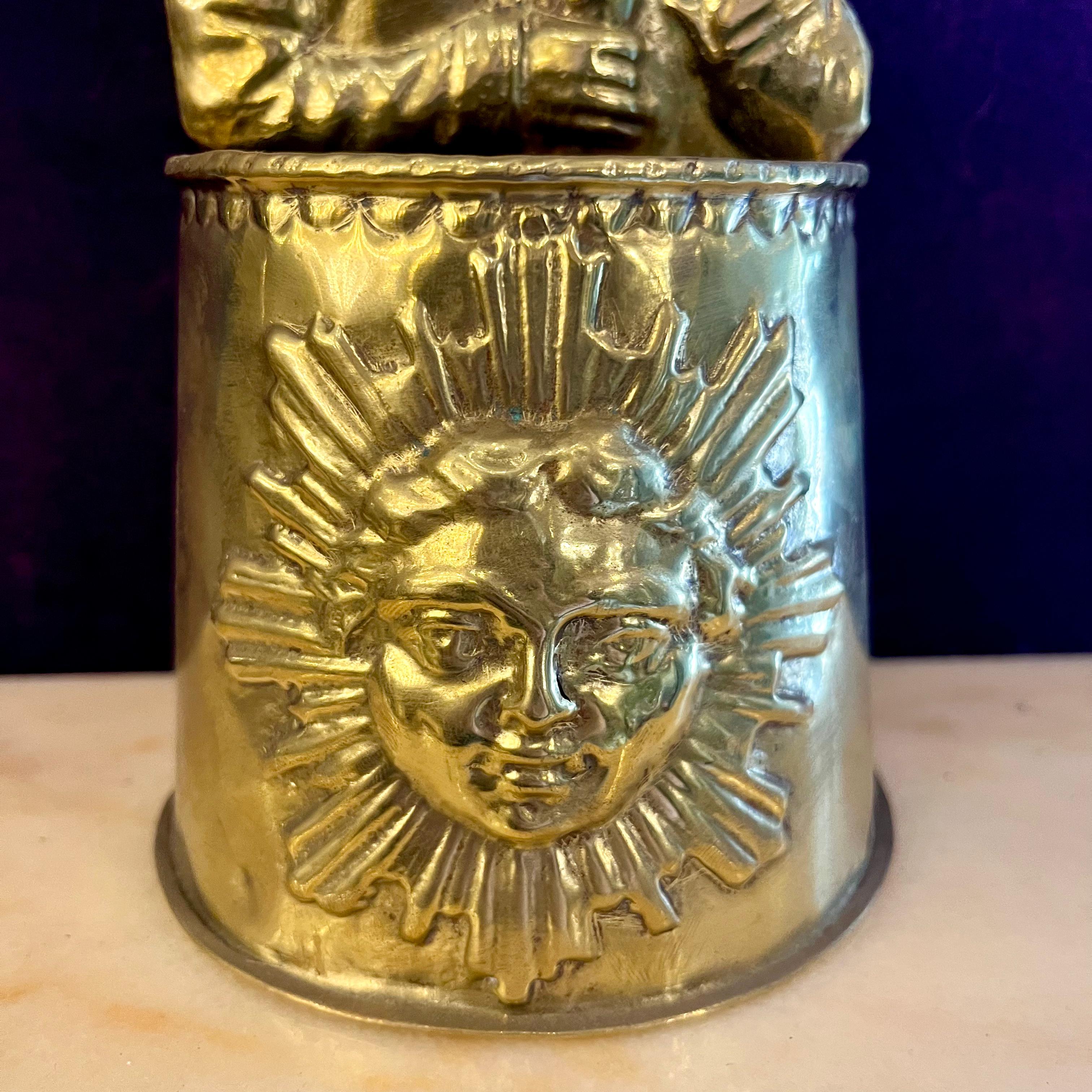 Antique Polished Brass Holder