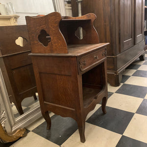 Pair of Antique Open Shelved Bedside Pedestal - SOLD