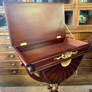 A Set of Antique Mahogany Jewellery Display Pedestals