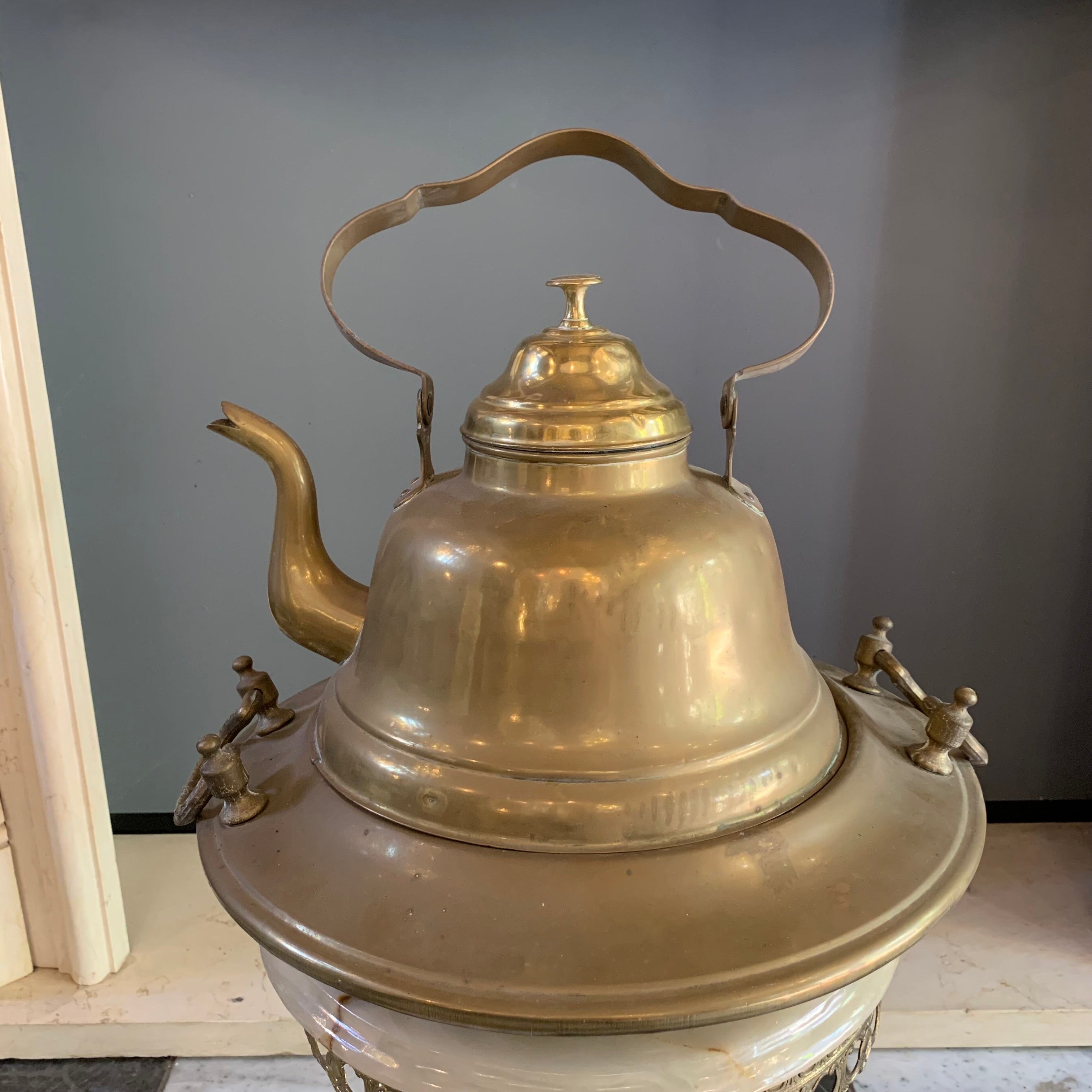 Beautiful Antique Brass Teapot - SOLD