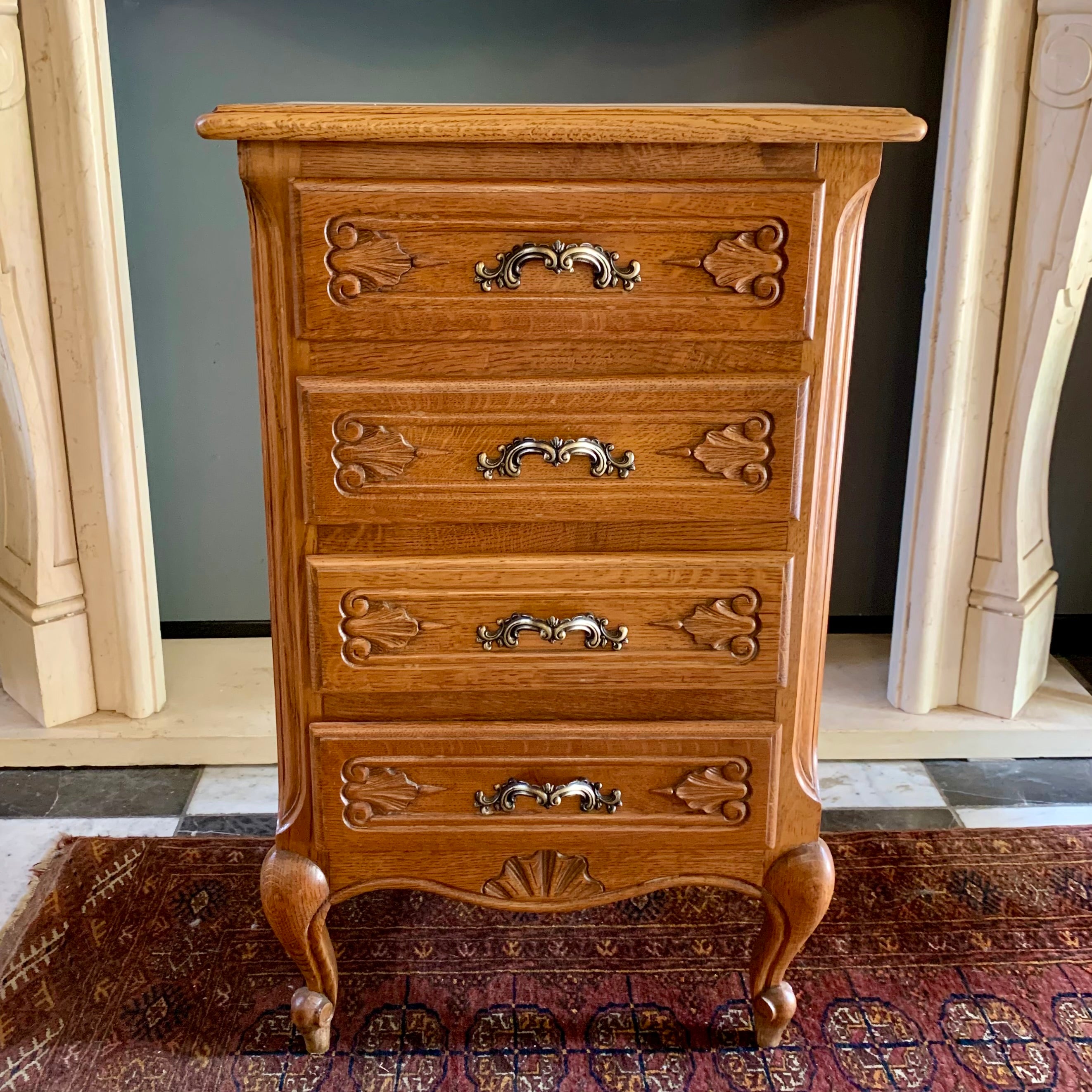 Small Antique Oak Chest of Drawers