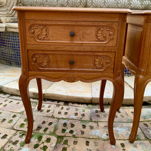 Pair of Antique Oak Bedside Pedestals