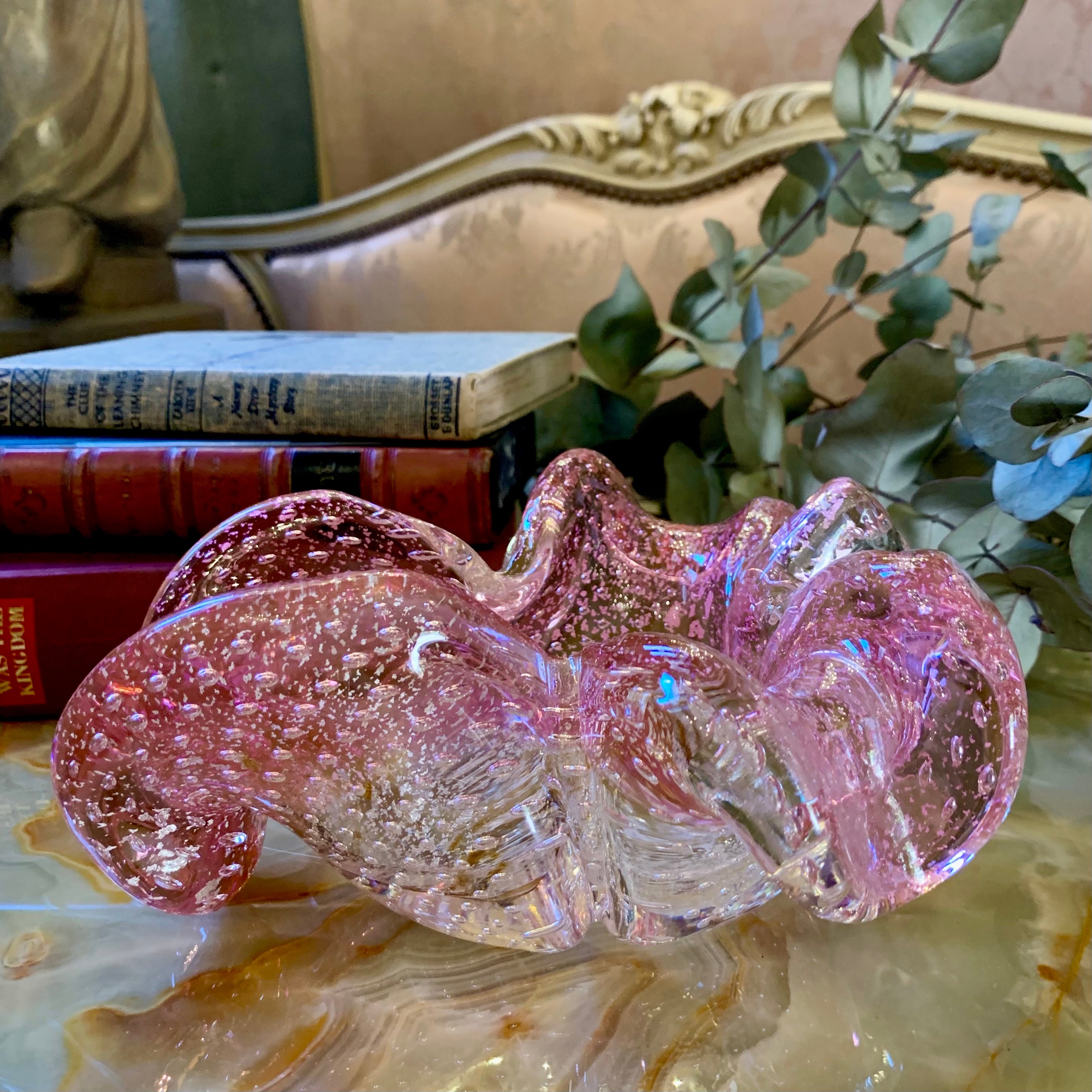 Sweet Subtle Pink Murano Ashtray - SOLD