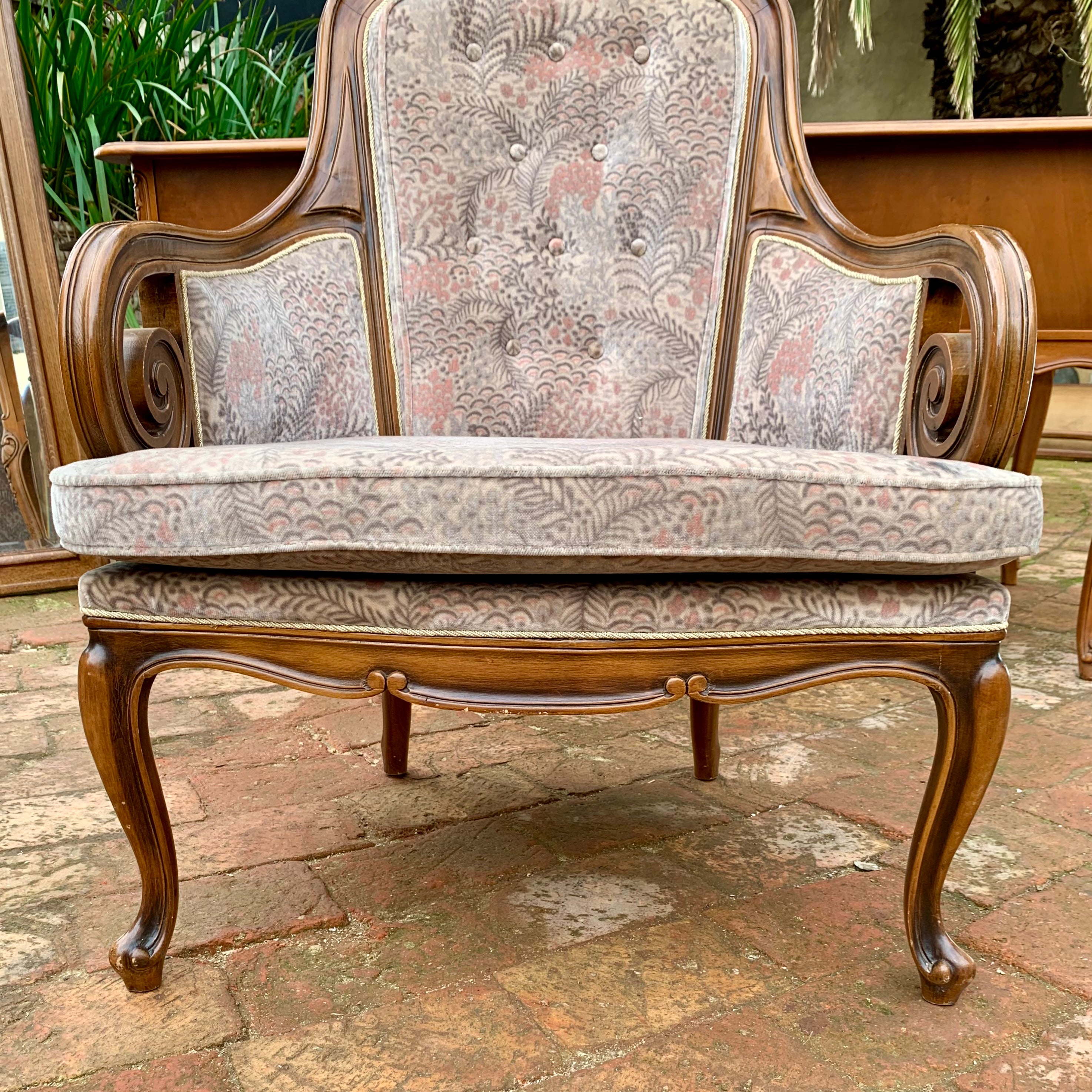 Elegant and Pretty Carved Armchair