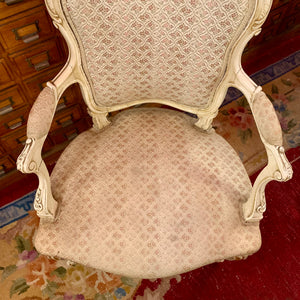 Luxurious Cream and Gilt Gold Salon Chairs