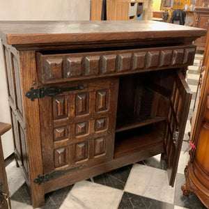 Larger Antique Oak Spanish Cabinet