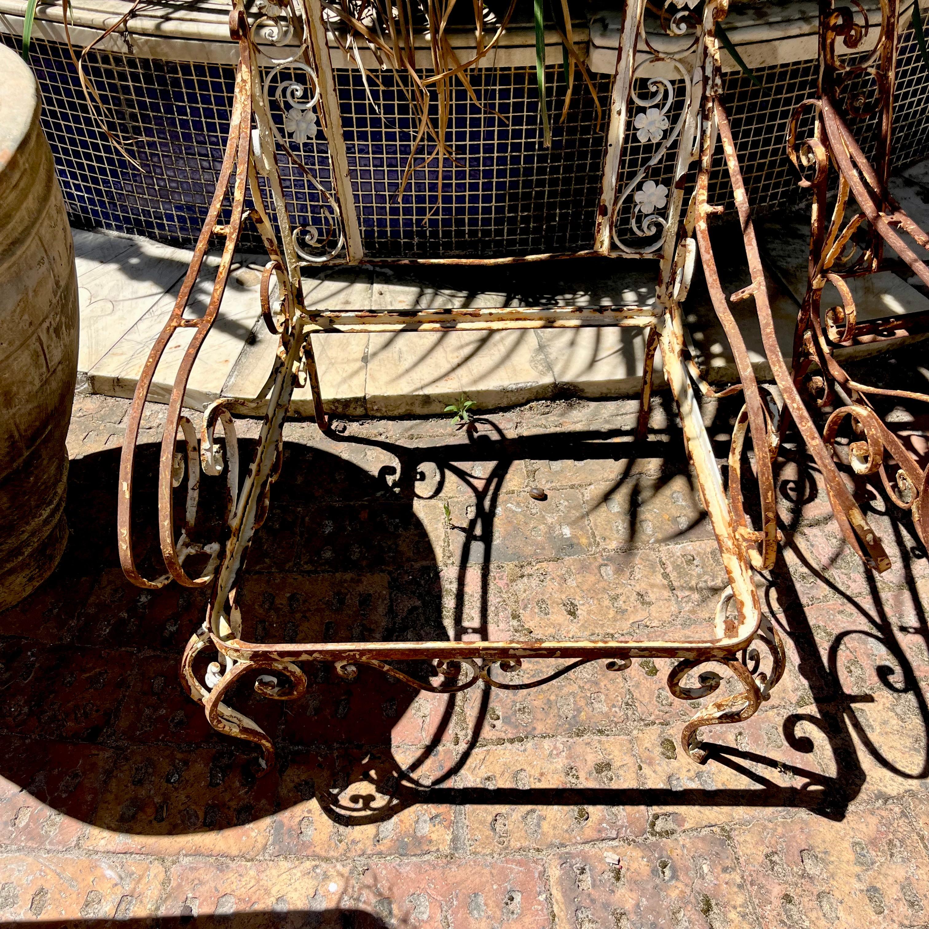 Provincial Wrought-Iron Garden Chairs