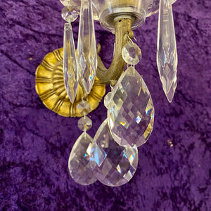 Single Crystal Brass Wall Sconce