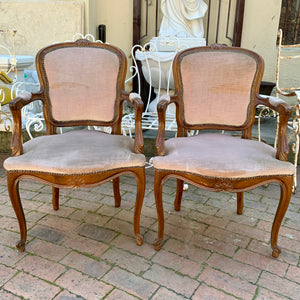 Antique Oak Dining Chair Set