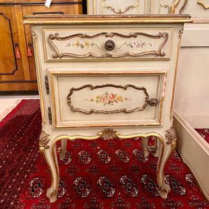 Antique Hand Painted & Gilt Italian Bedroom Set