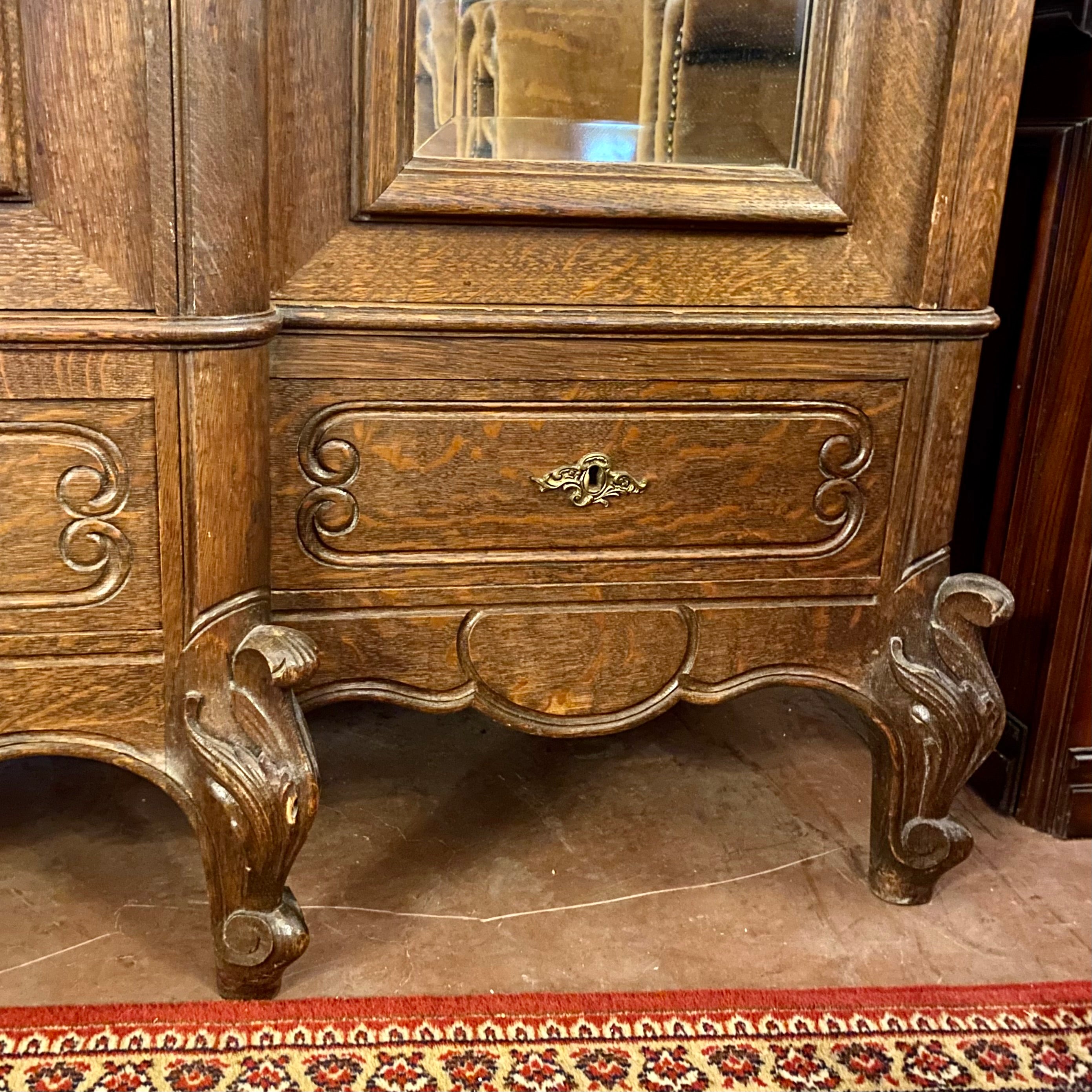 Large Antique Oak Armoire - SOLD