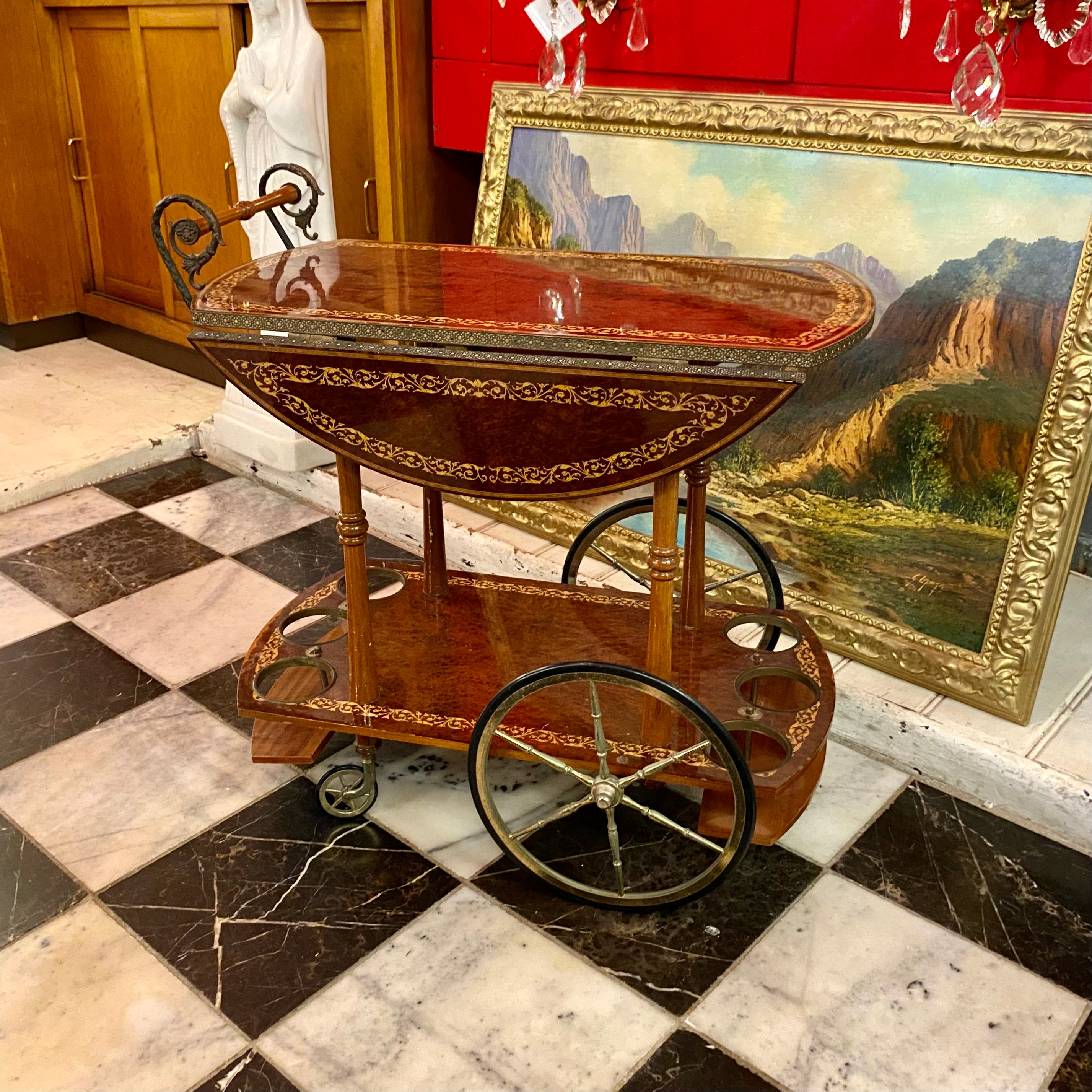 Vintage Rosewood Drinks Trolley - SOLD