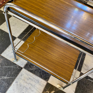 Vintage Light Wood Drinks Trolley