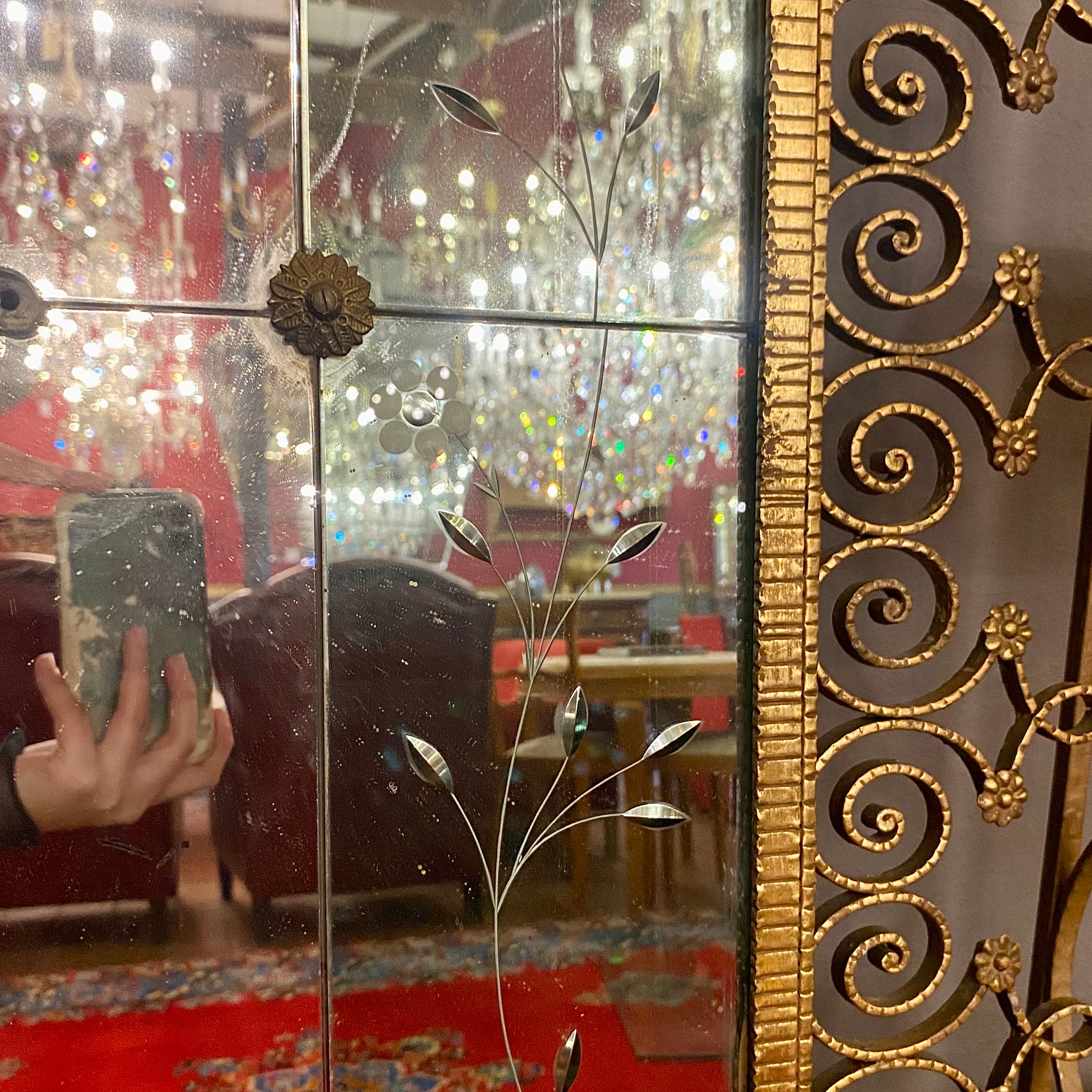 A Vintage Italian Mirror and Console Set