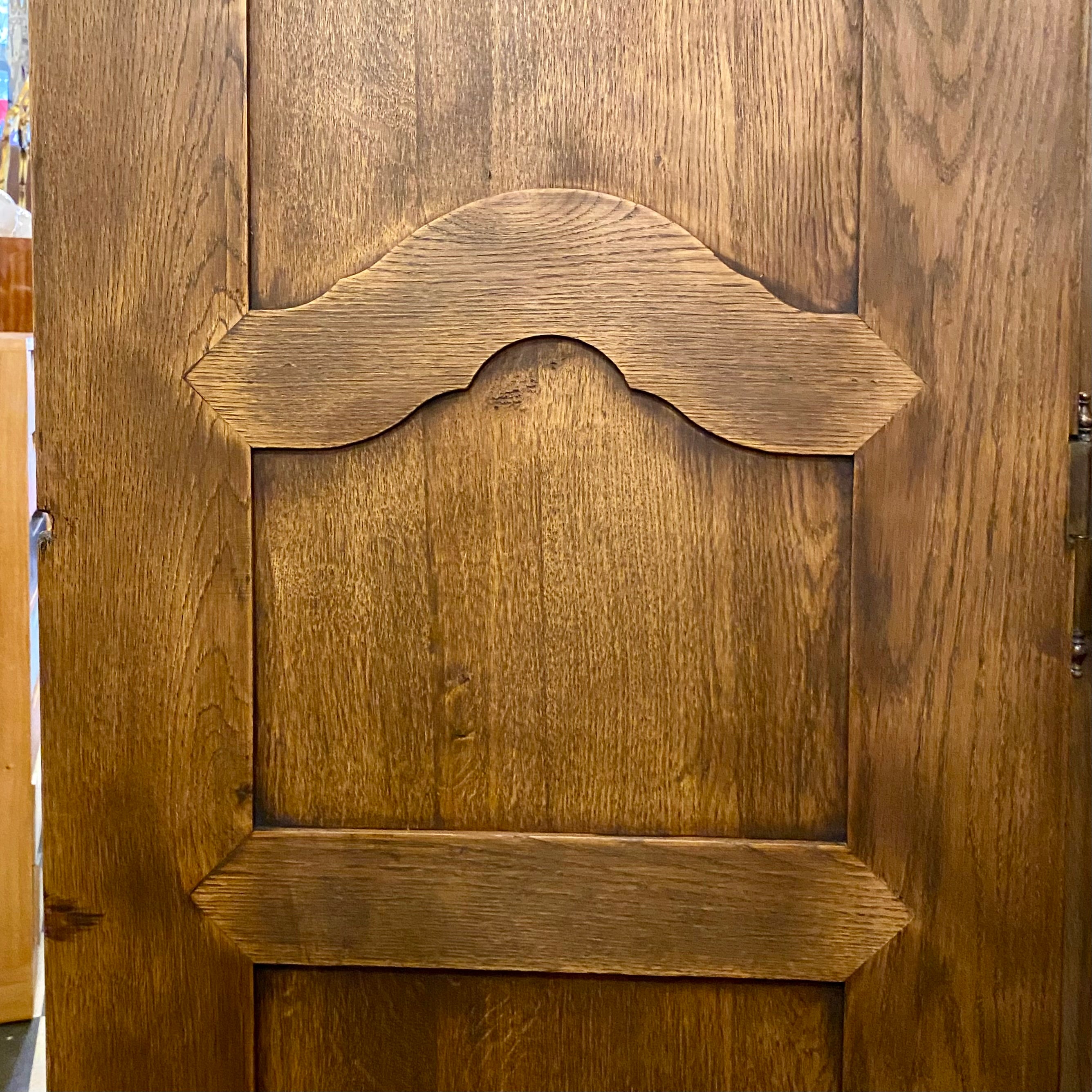 Antique Walnut Armoire with Intricate Carved Details - SOLD