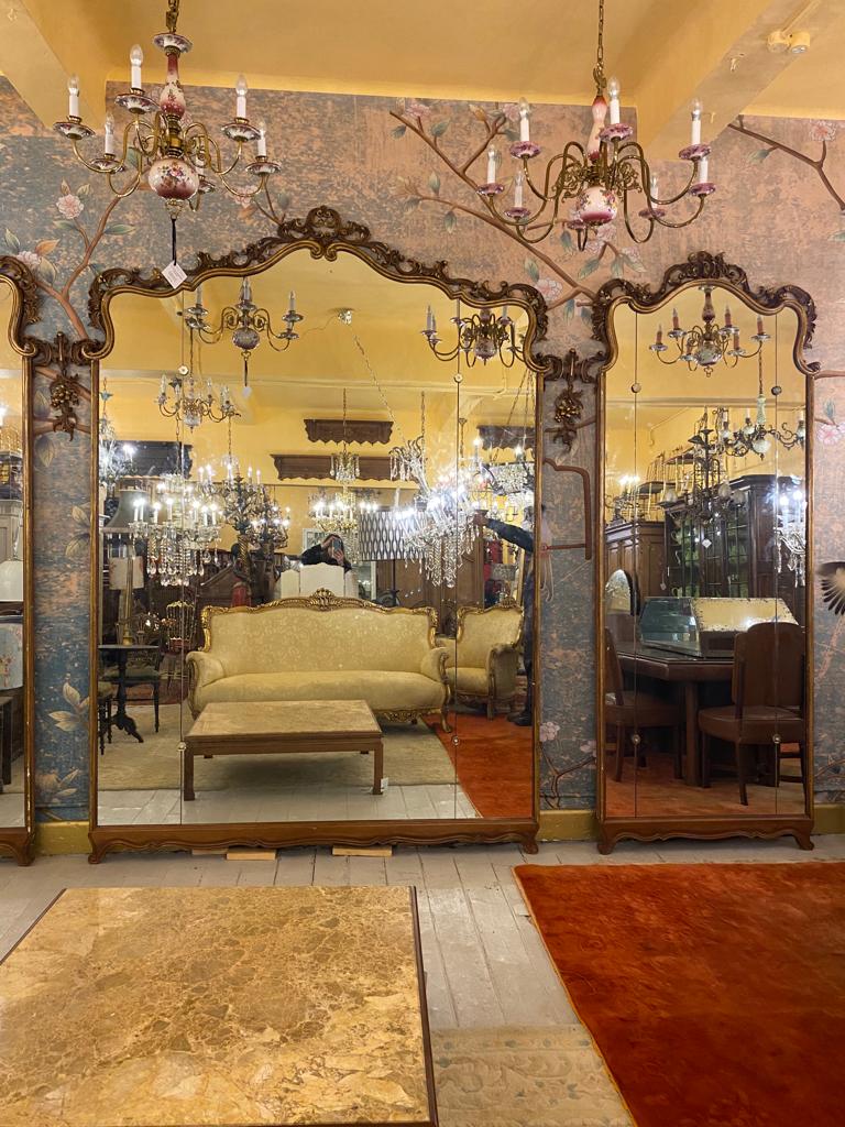 Incredible Antique Italian Ballroom Mirrors