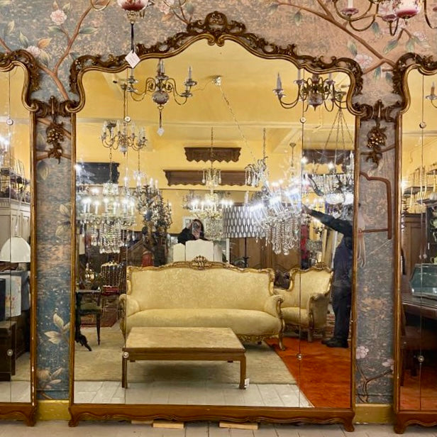 Incredible Antique Italian Ballroom Mirrors