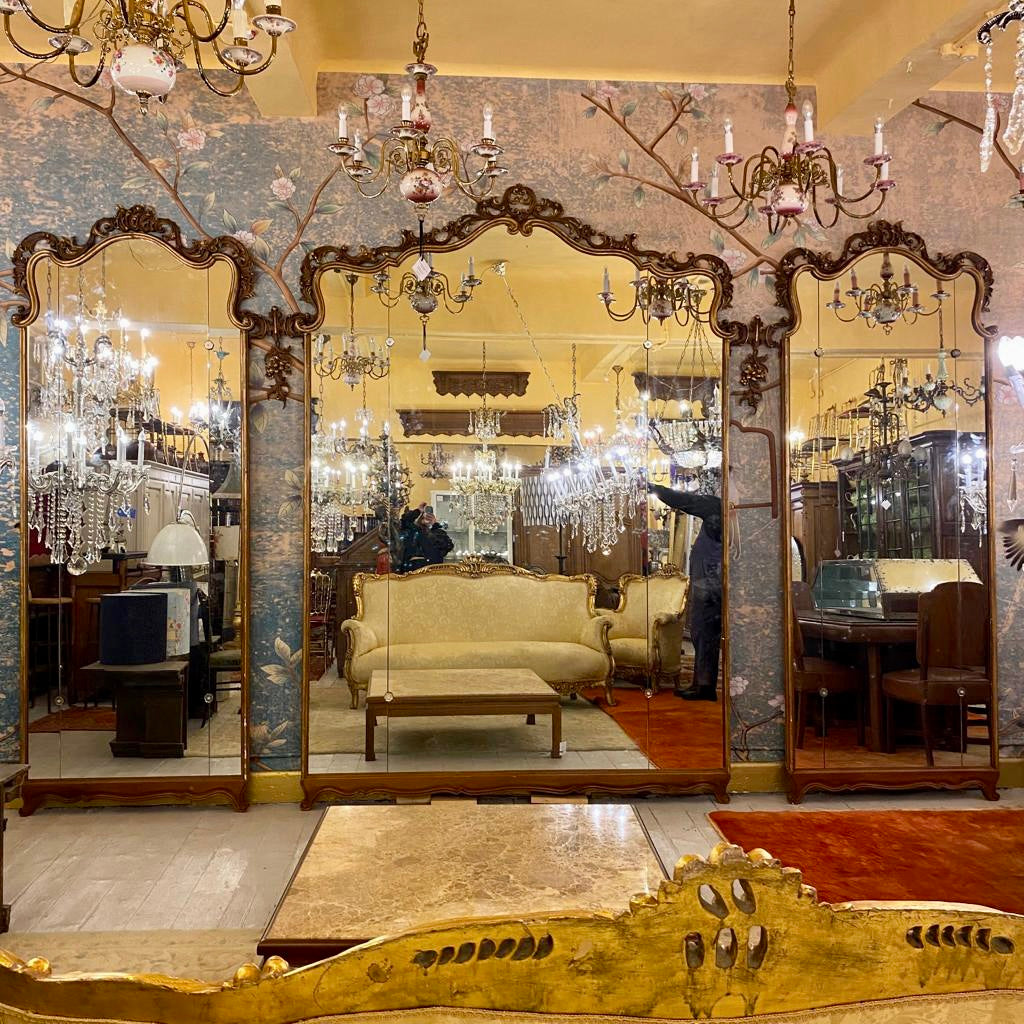 Incredible Antique Italian Ballroom Mirrors