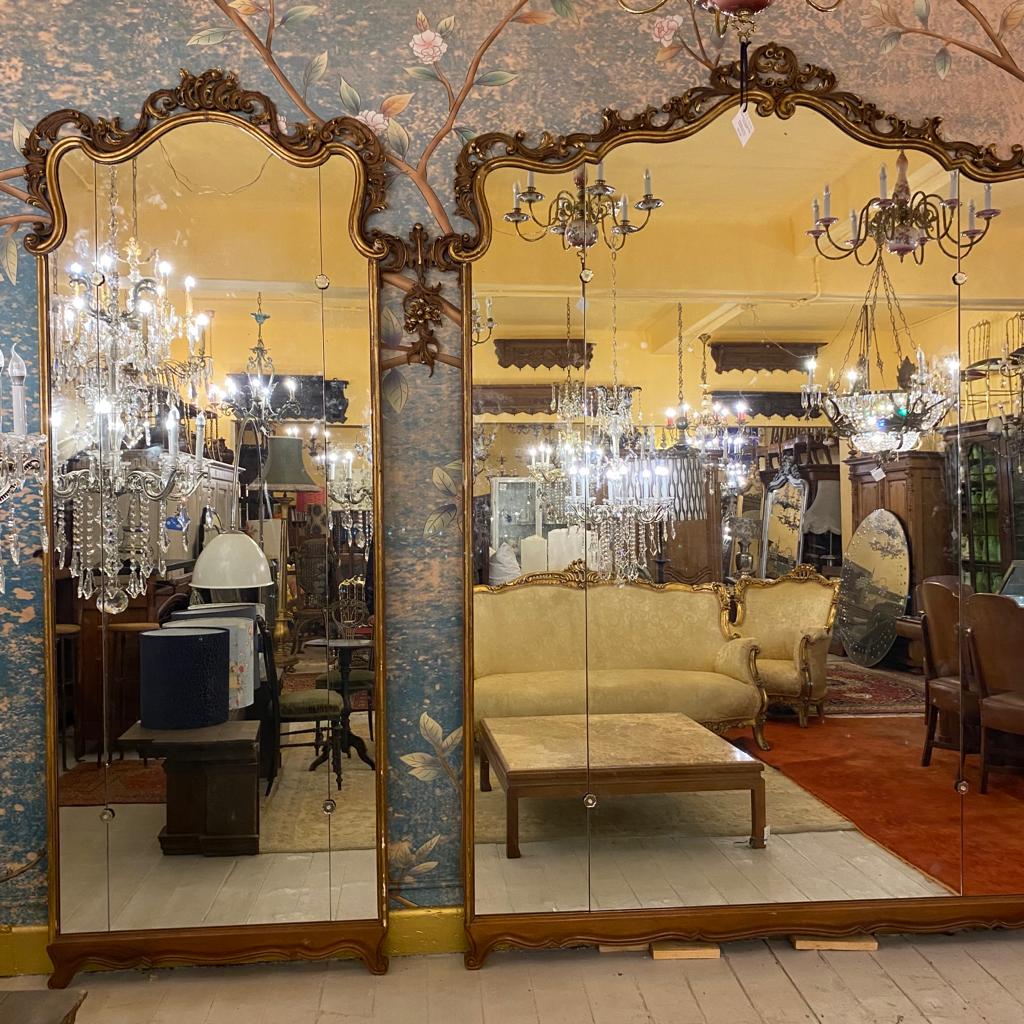 Incredible Antique Italian Ballroom Mirrors