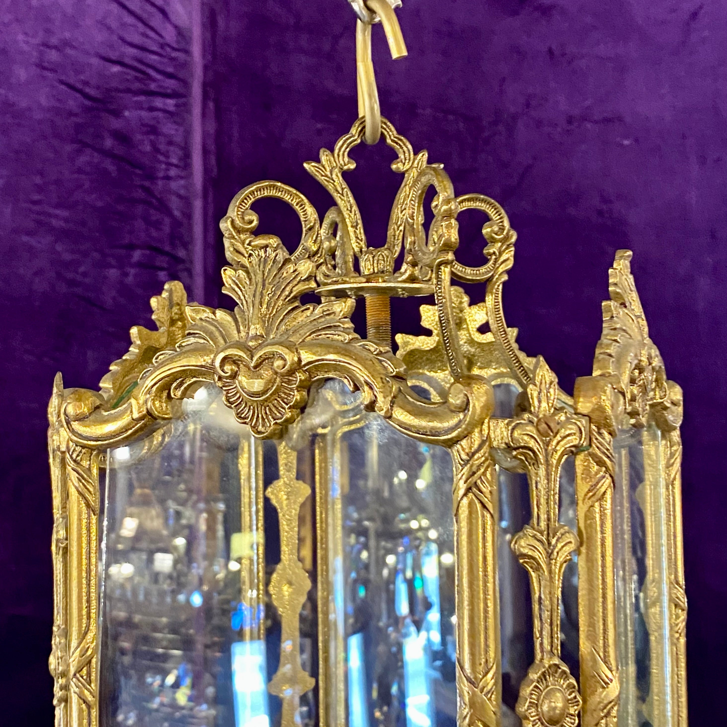 Dainty Antique Brass Lantern