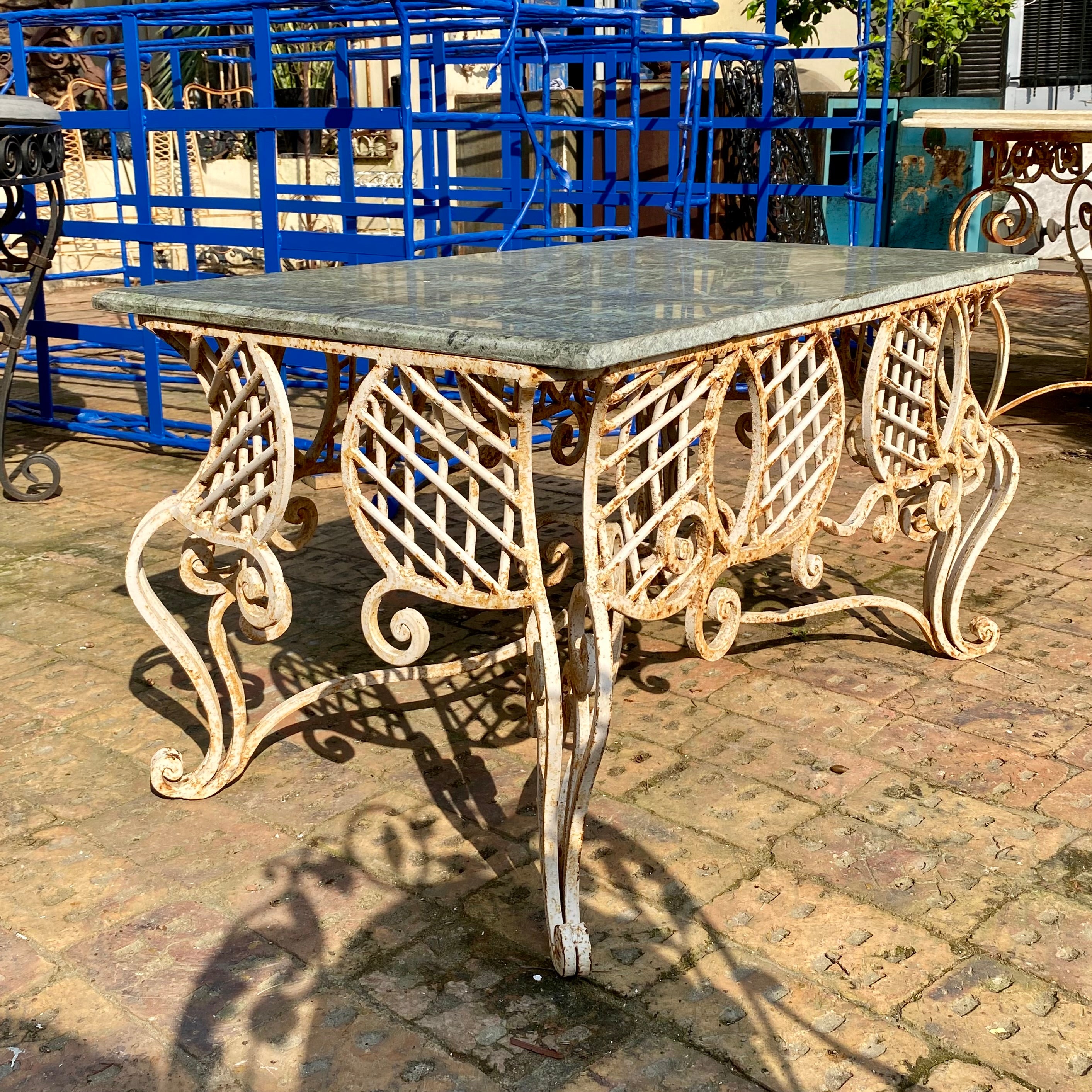 Rustic Wrought Iron Coffee Table