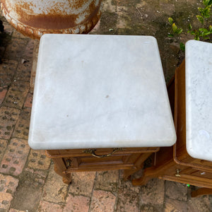 Antique Oak Beside Pedestal