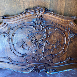 Magnificent Antique French Oak Bed - Queen - SOLD