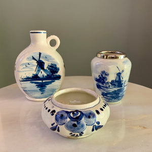 Cute Antique Delft Set of Three