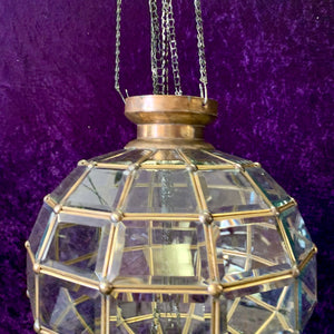 Aged Brass Bubble Lantern