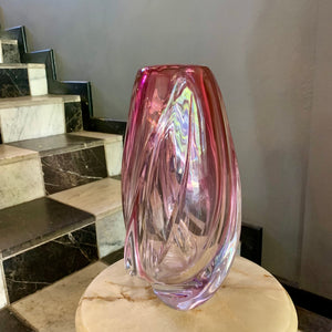 Stunning Pink Murano Glass Vases - SOLD