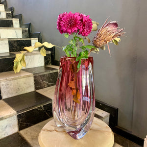 Stunning Pink Murano Glass Vases - SOLD