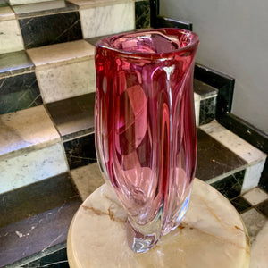 Stunning Pink Murano Glass Vases - SOLD