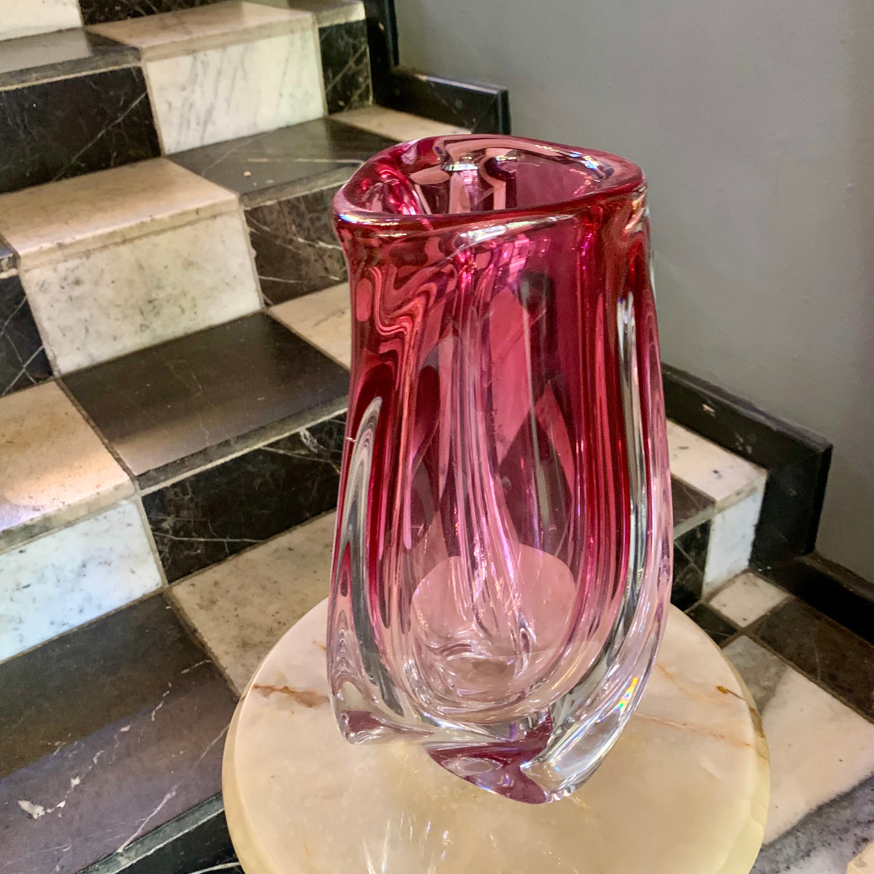 Stunning Pink Murano Glass Vases - SOLD