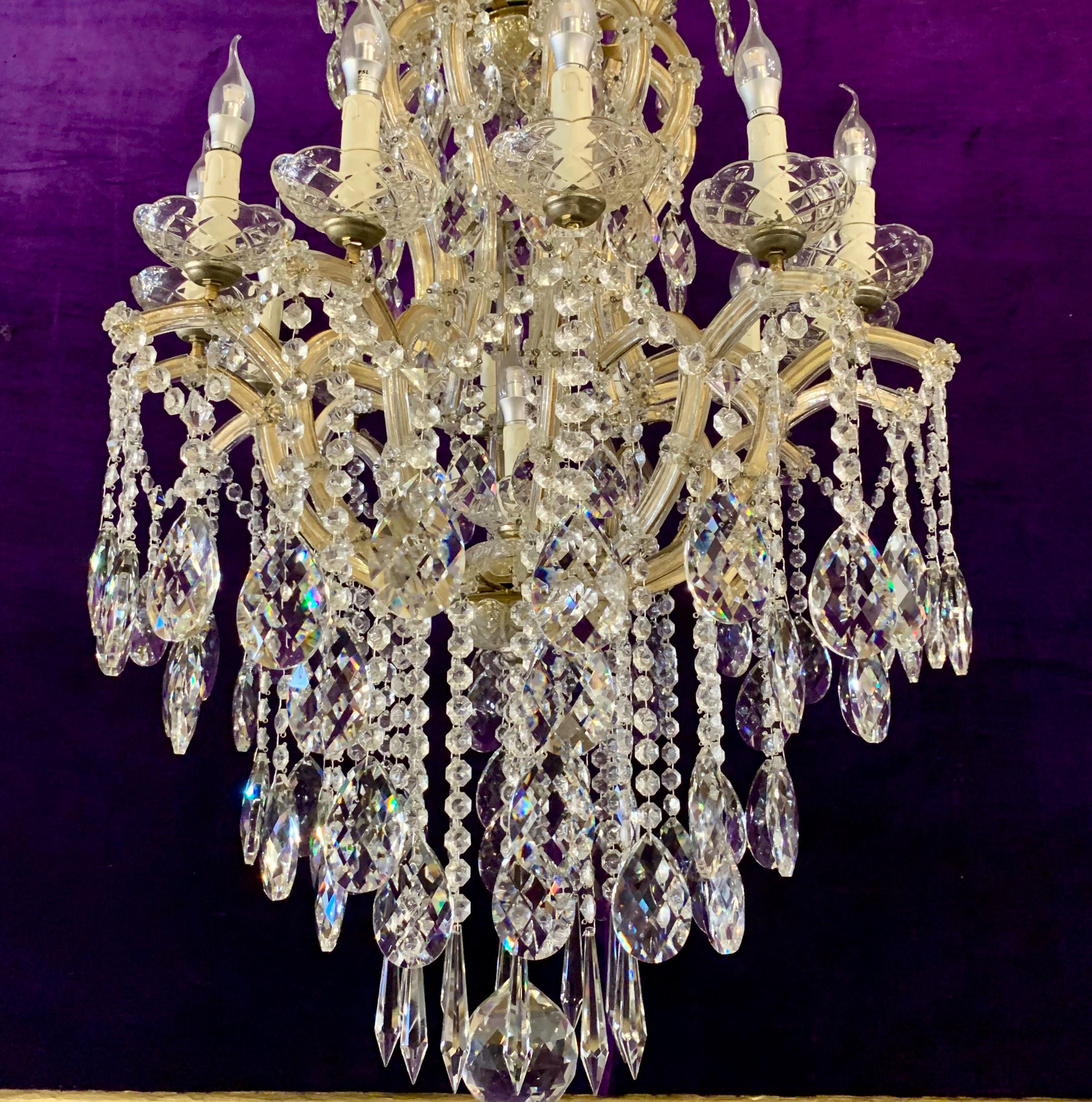 Incredible Antique Maria Theresa Chandelier