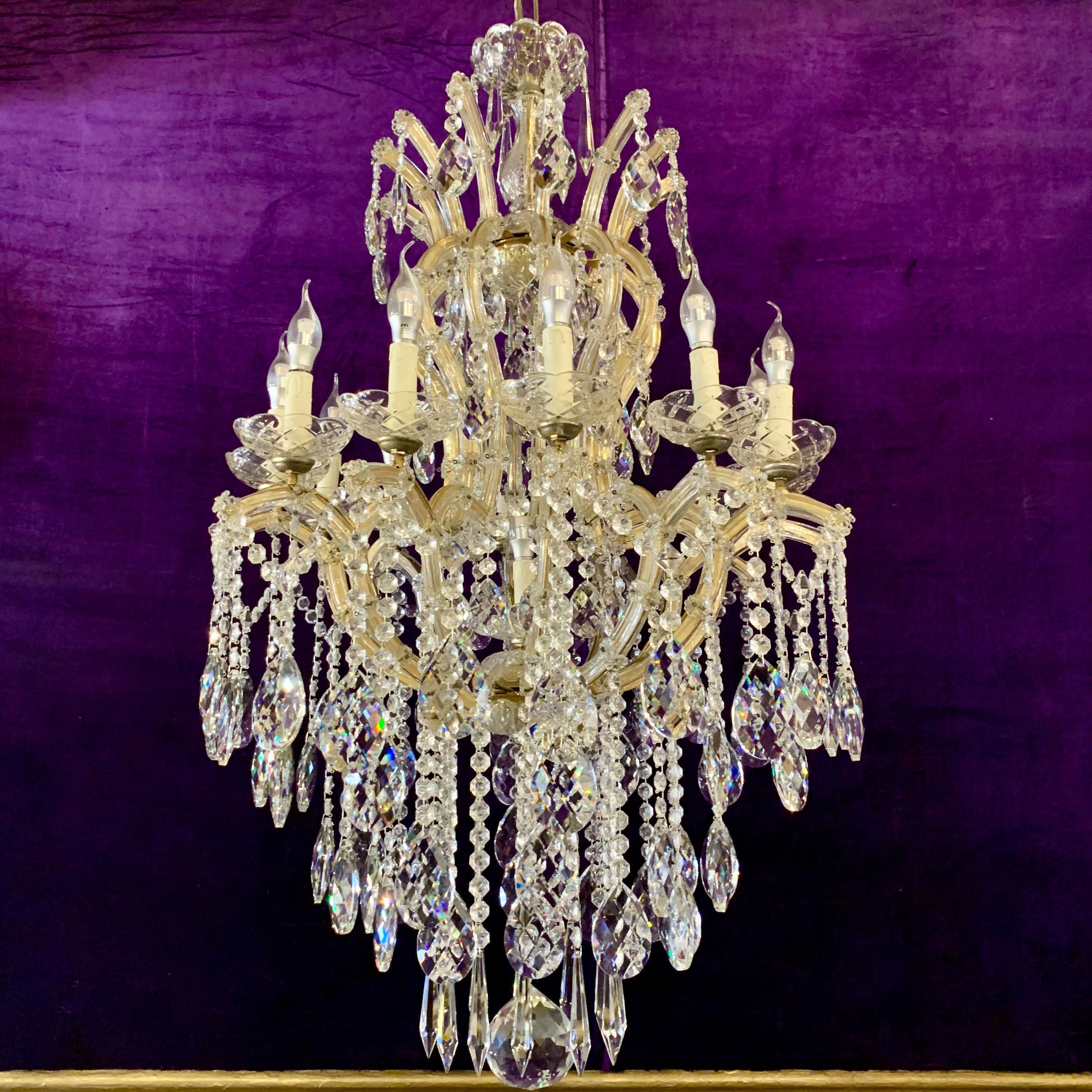 Incredible Antique Maria Theresa Chandelier