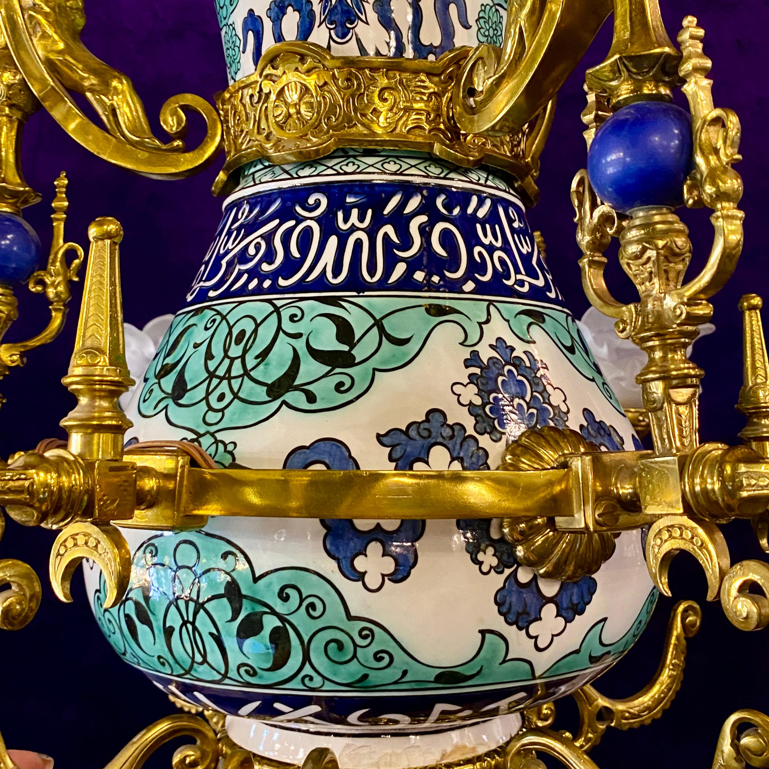 Antique Arabic Porcelain Chandelier