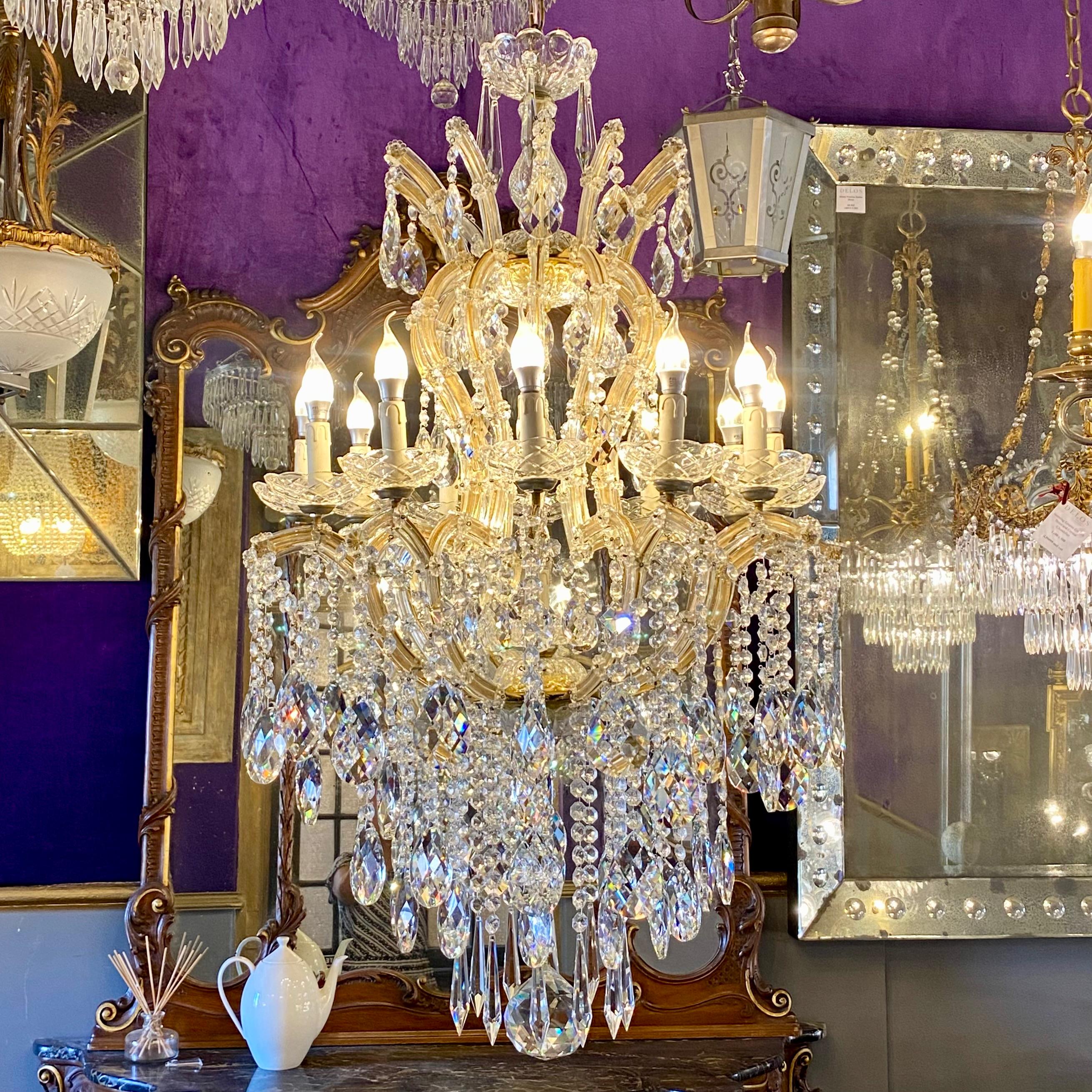 Incredible Antique Maria Theresa Chandelier