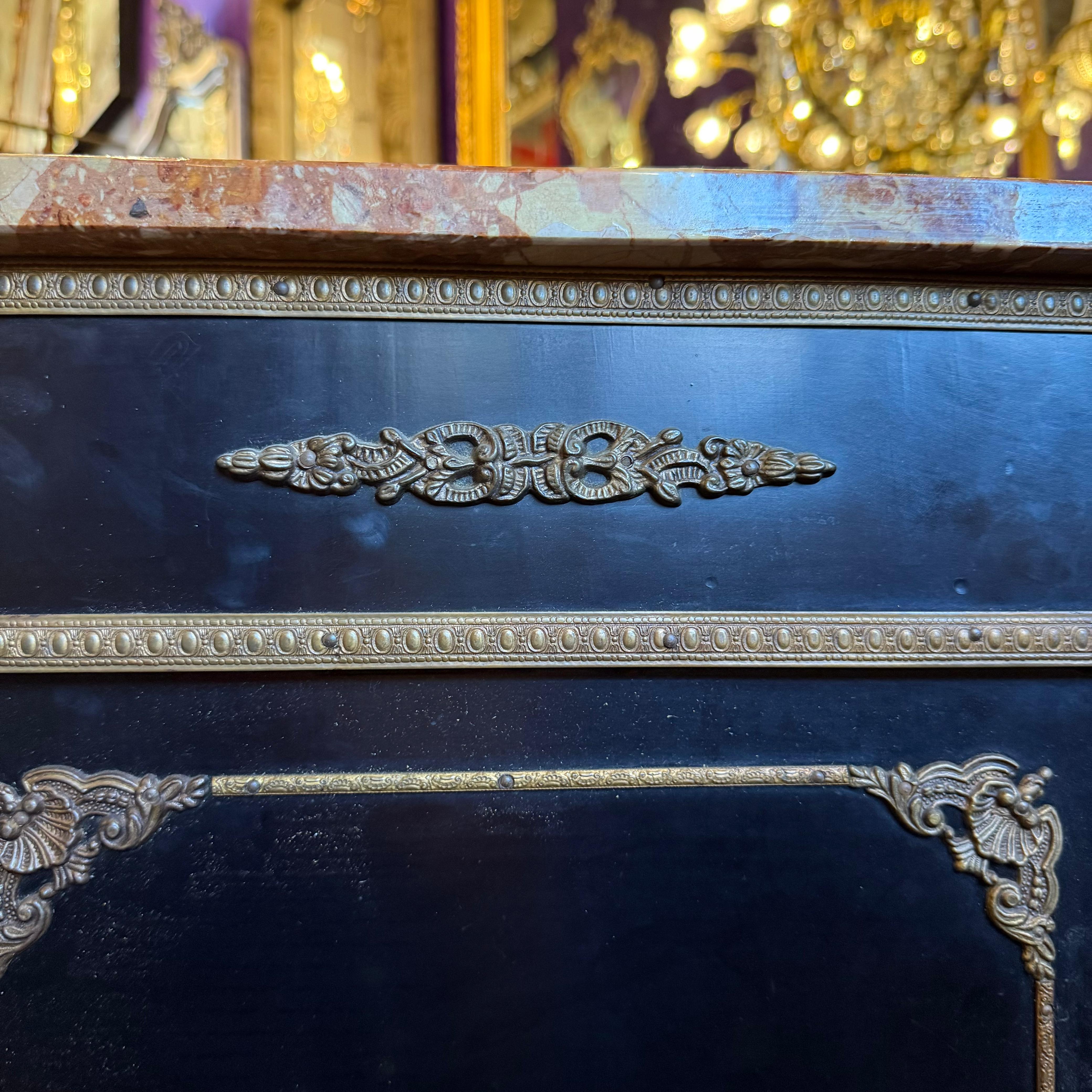 Vintage Boulle-Style Cabinet, 20th Century