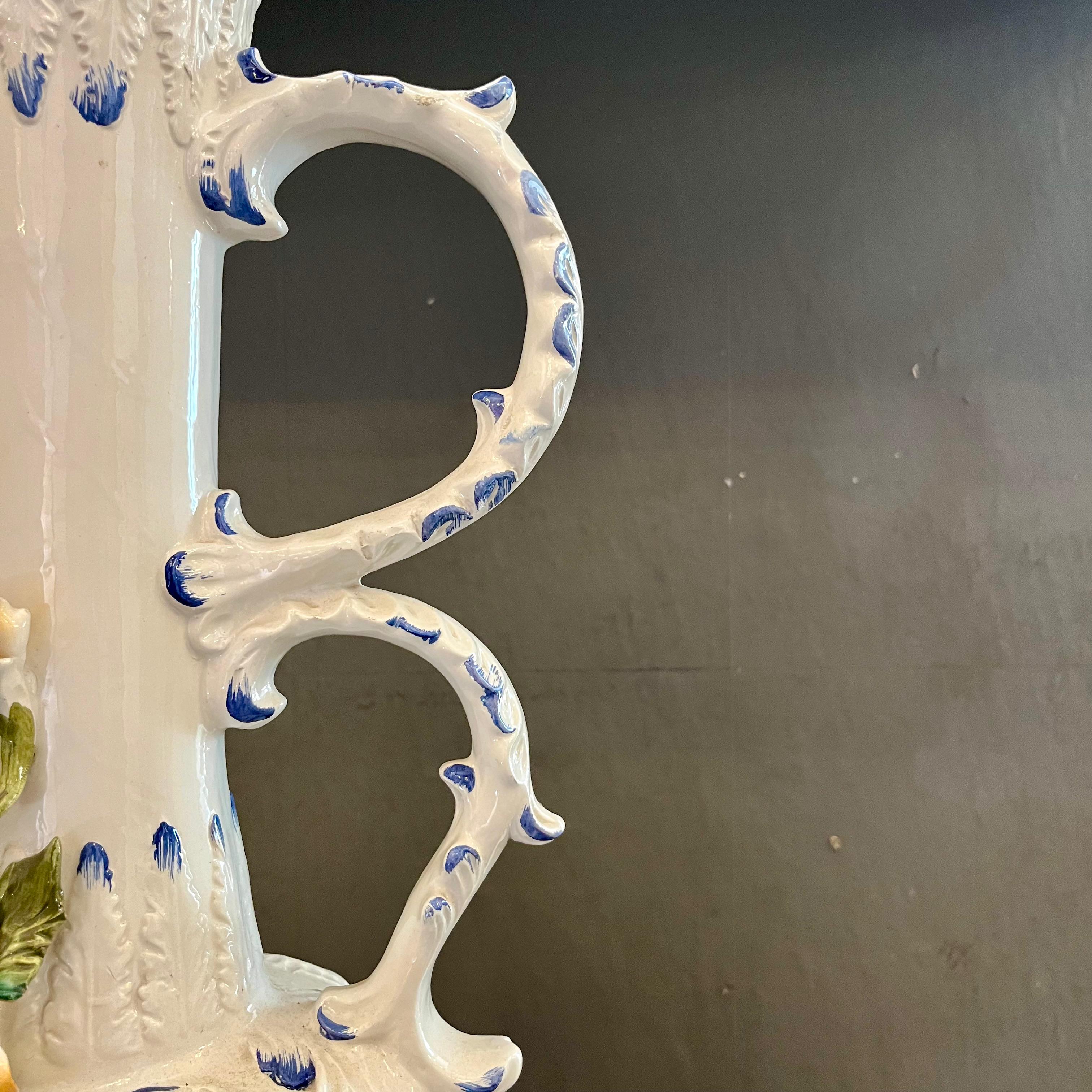 Gorgeous Vintage Capidimonte Water Pitcher