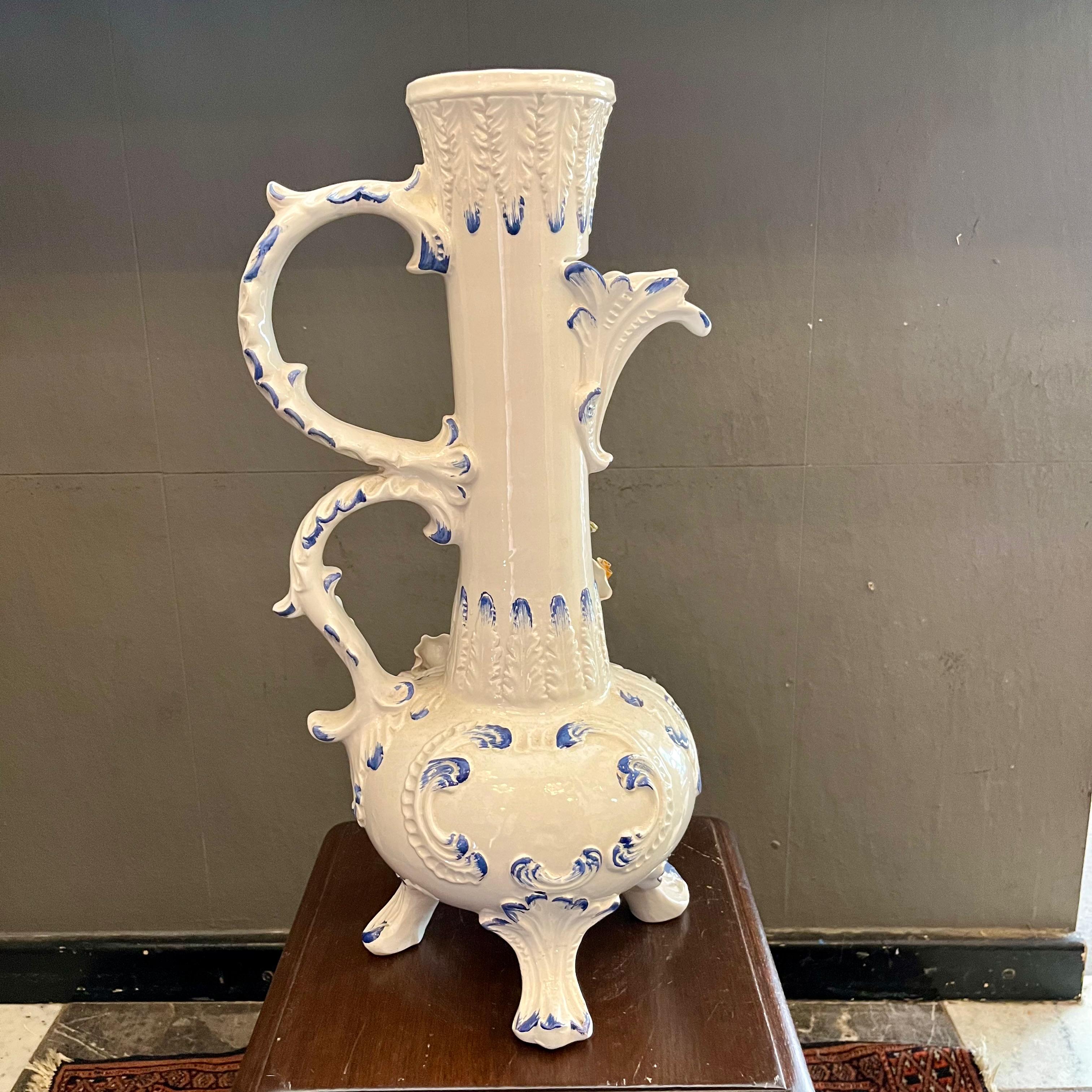 Gorgeous Vintage Capidimonte Water Pitcher