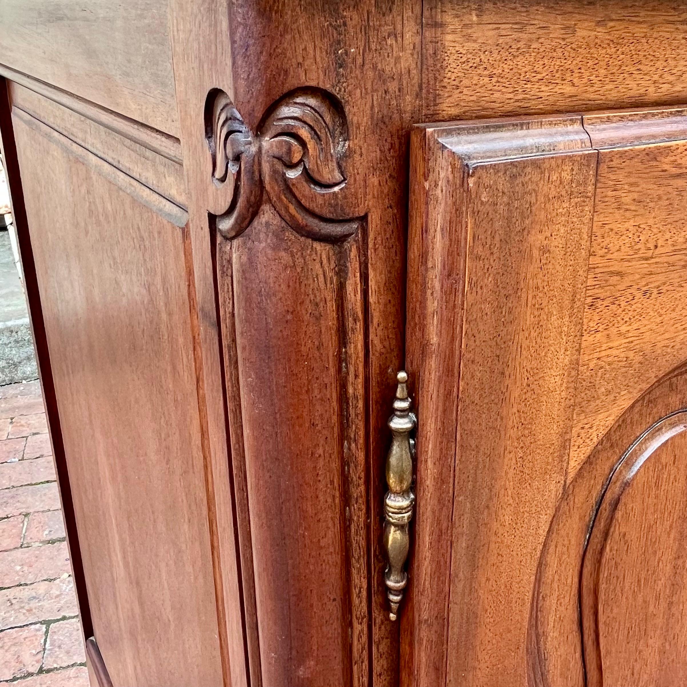Antique French Provincial Sideboard in Mahogany, Mid 20th Century
