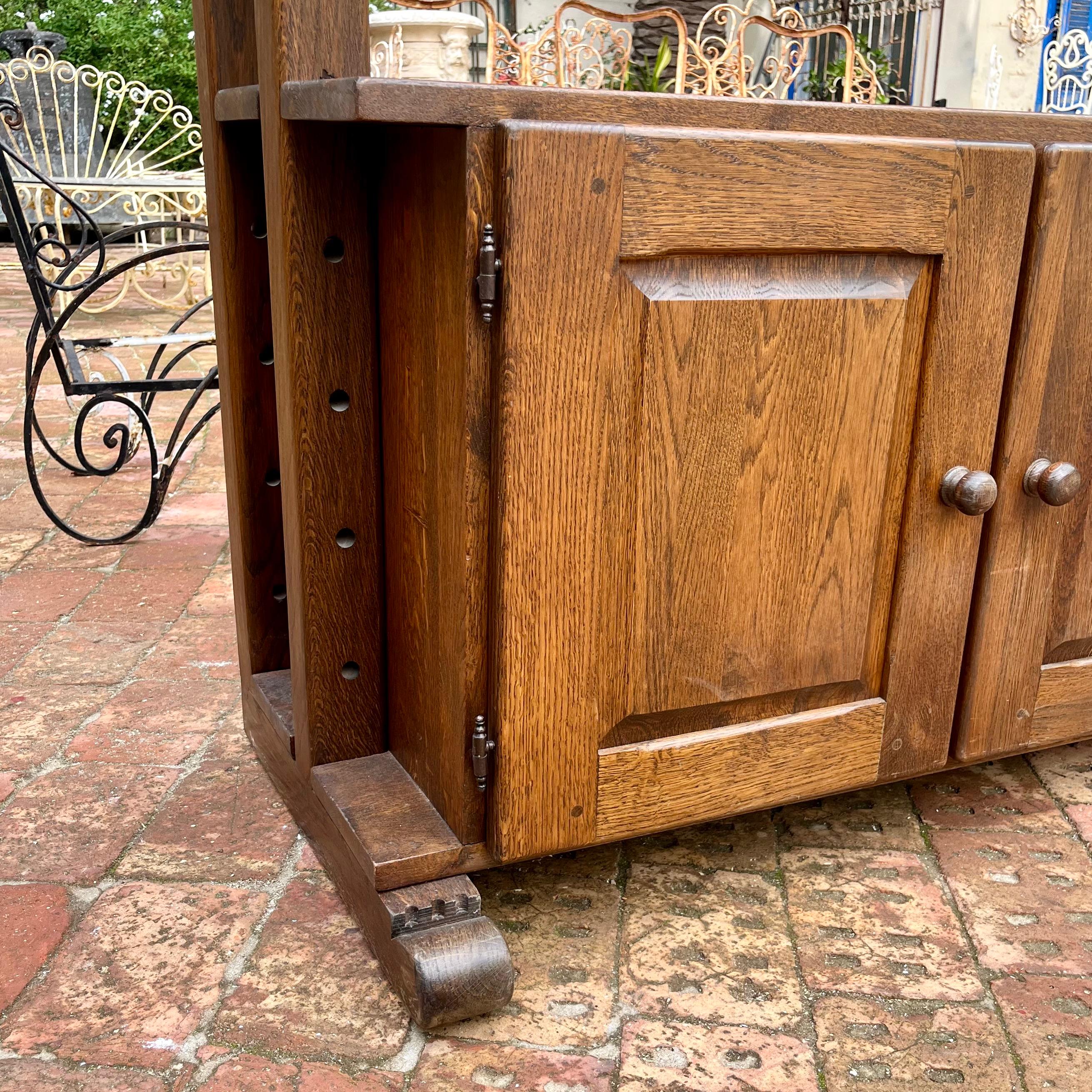 Early 20th Century Oak Dresser with Adjustable Shelving