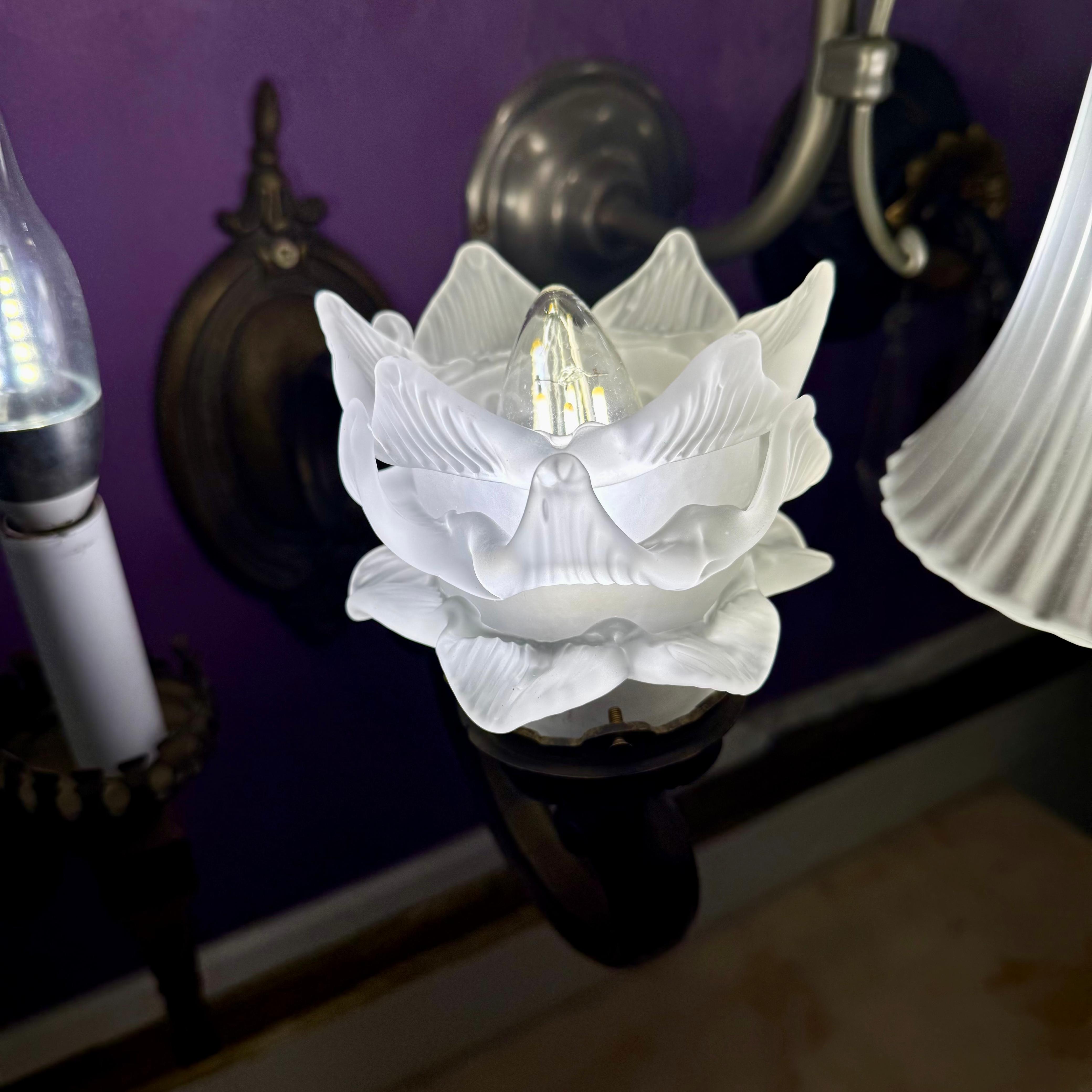 Single Antique Brass Victorian Wall Sconce