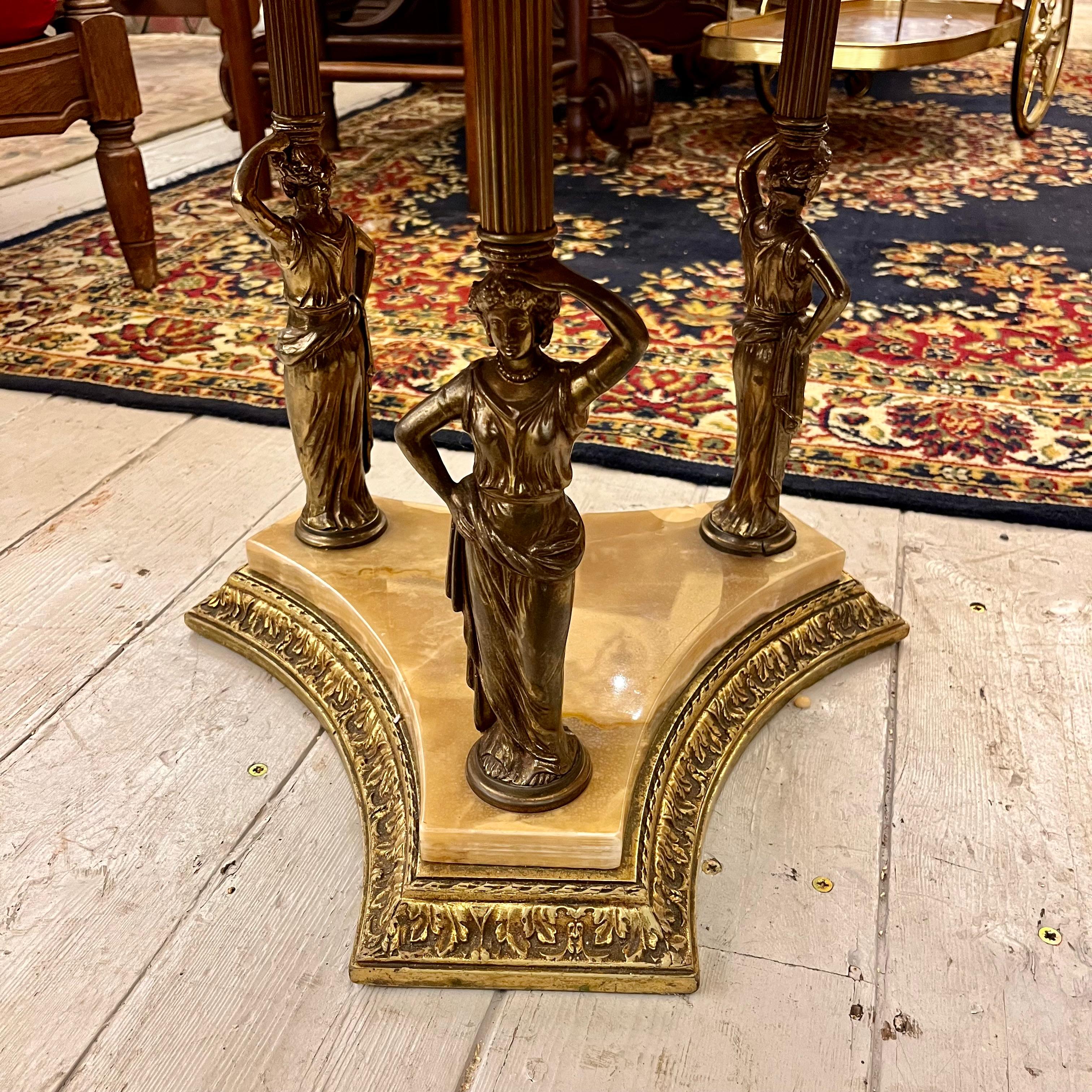 Neoclassical Onyx & Gilt Bronze Table, c.1920