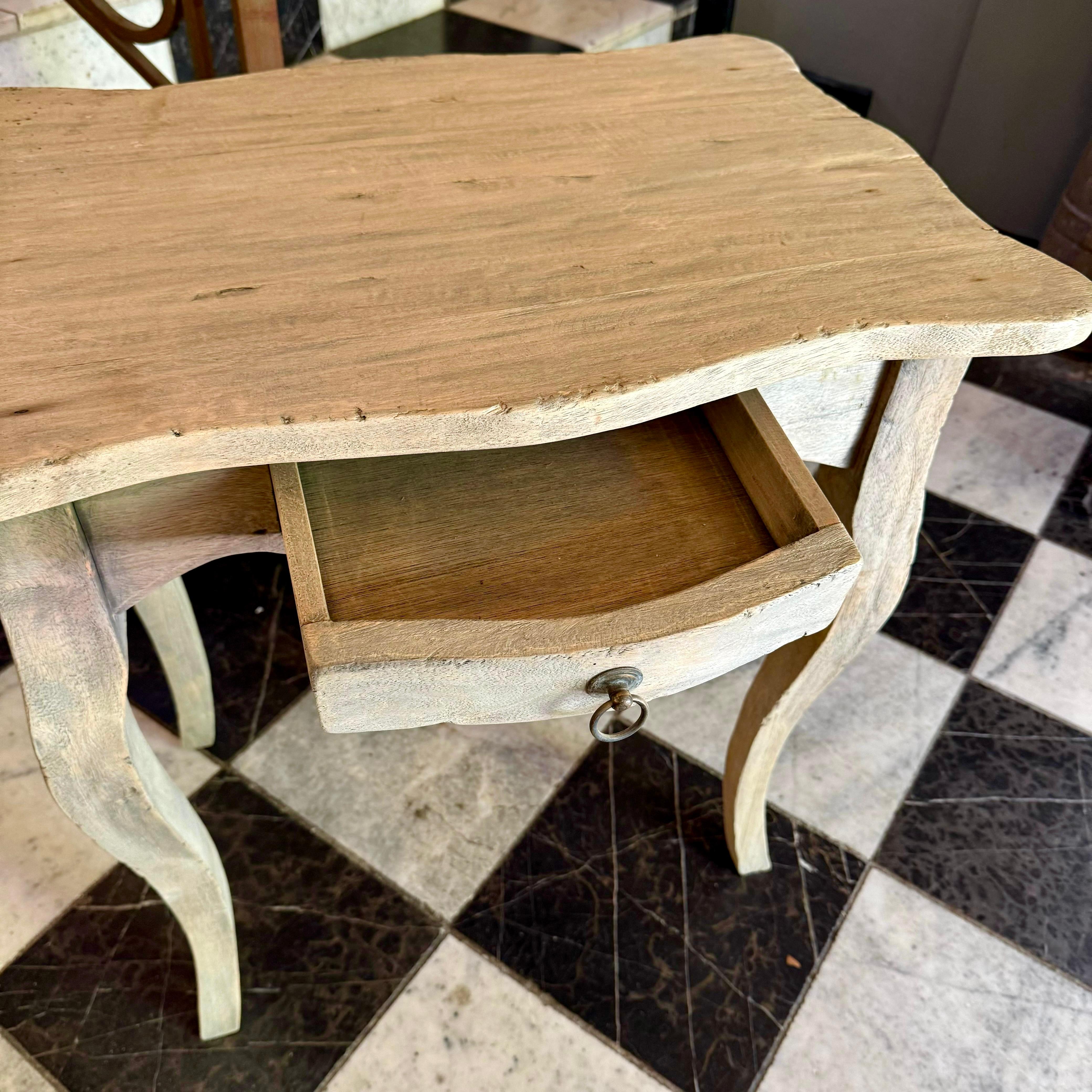 Whitewashed Oak Side Tables