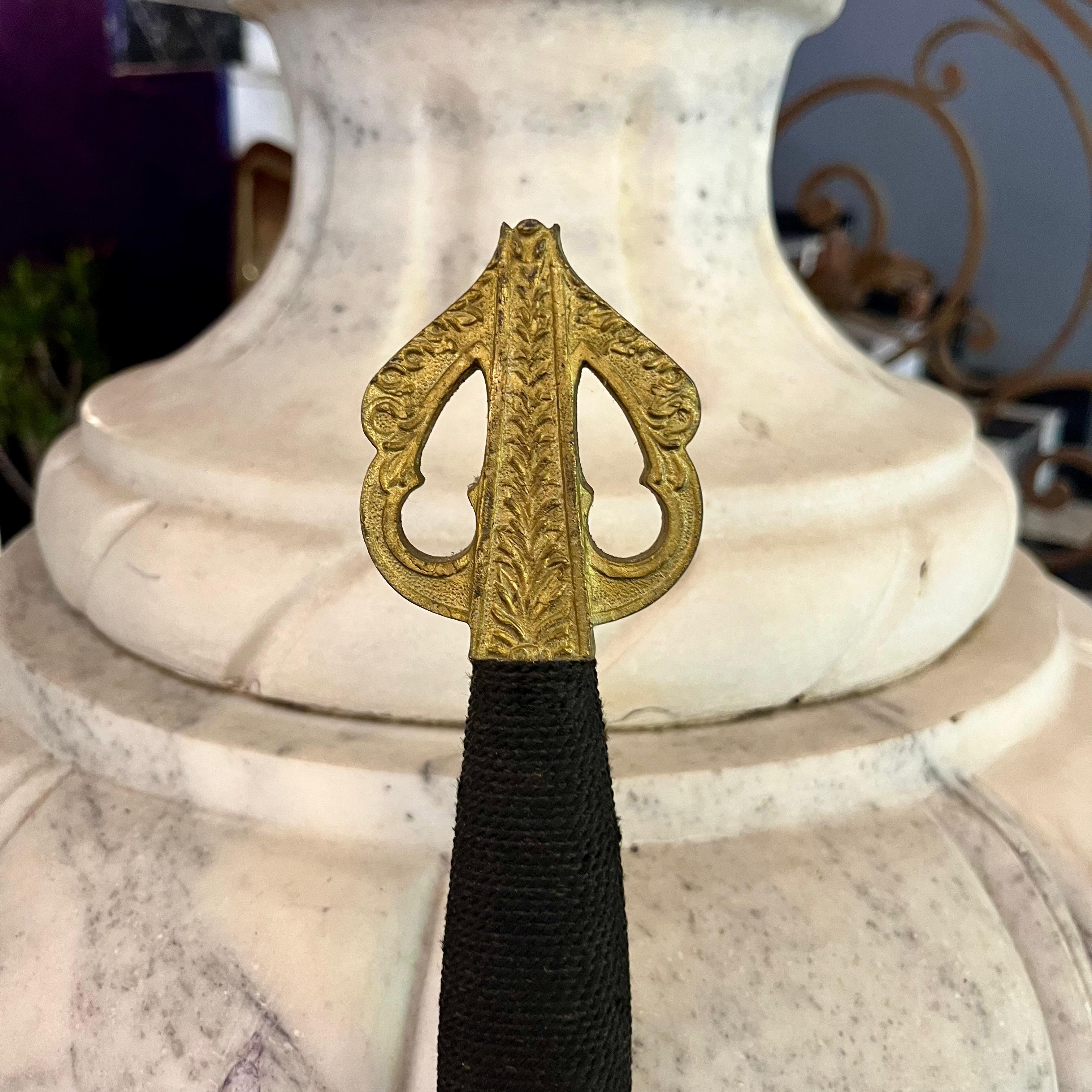 Ornamental Hanging Sword with Gilt Accents