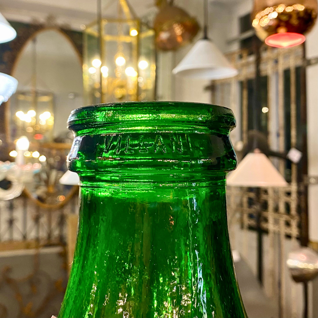 Vintage Green Demijohn Bottle - SOLD