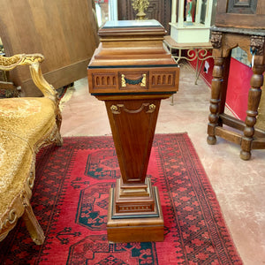 A Set of Antique Mahogany Jewellery Display Pedestals