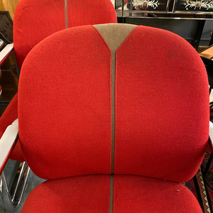 Set of four Red Modernist Chairs