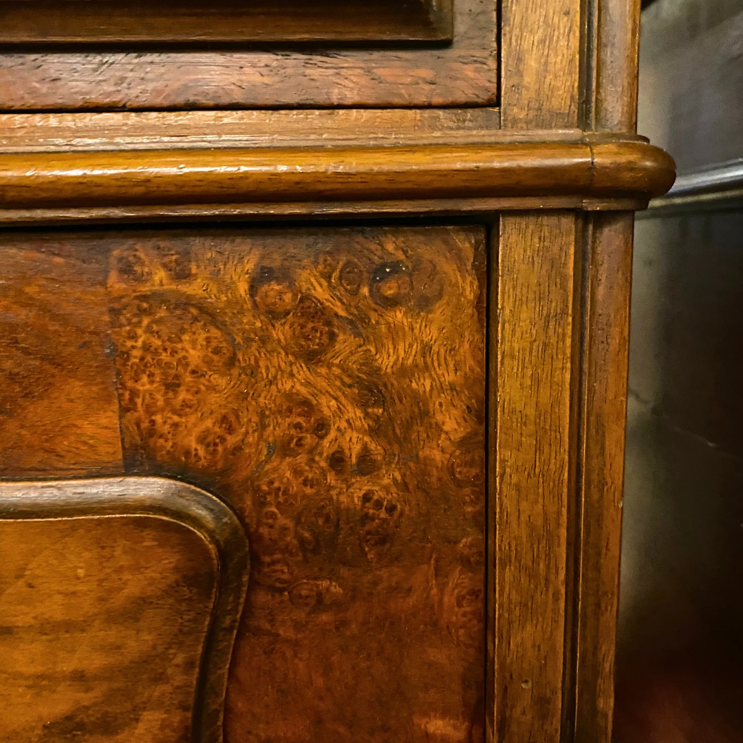 Pair of Antique Rosewood & Marble Pedestals - SOLD